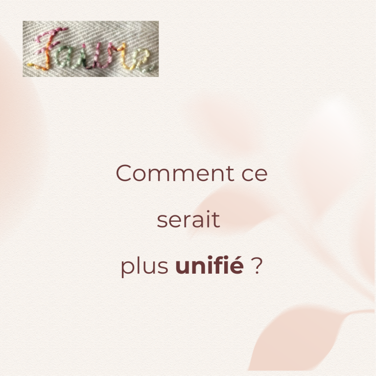 Conseil : Comment ce serait plus unifié ? Par la pause lâcher-prise !