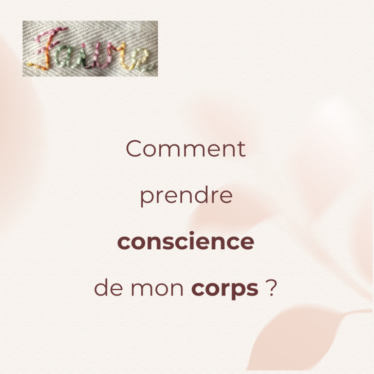 Conseil : Comment prendre 
conscience de mon corps ? Par la pause lâcher-prise et la sophrologie !