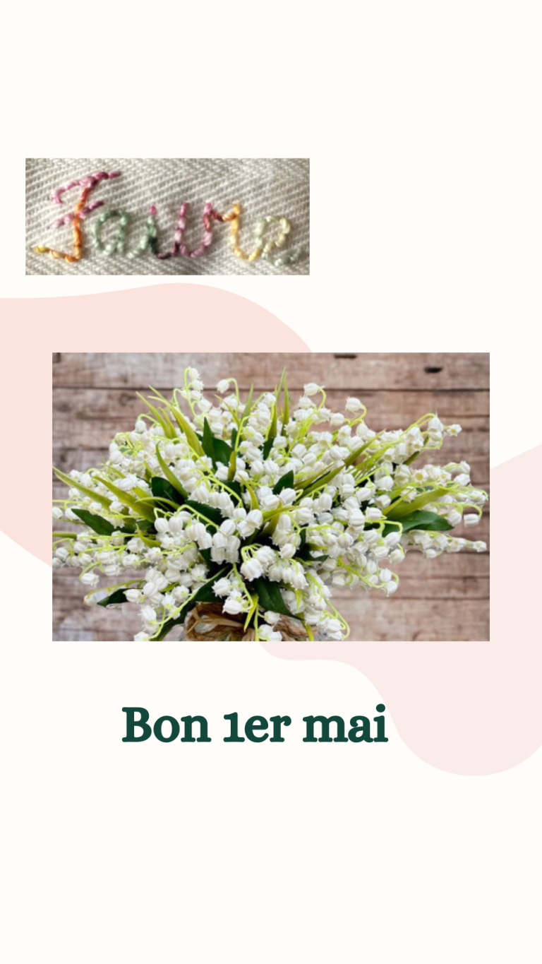 Bon 1er mai ! Muguet porte-bonheur pour savourer l'instant présent, plein de douceur et respirer !