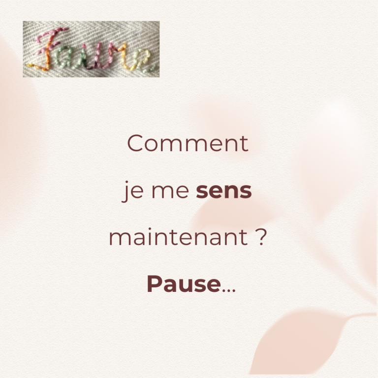 Conseil : Comment je me sens maintenant ? Conseil : Comment je me sens maintenant ? La pause lâcher-prise !